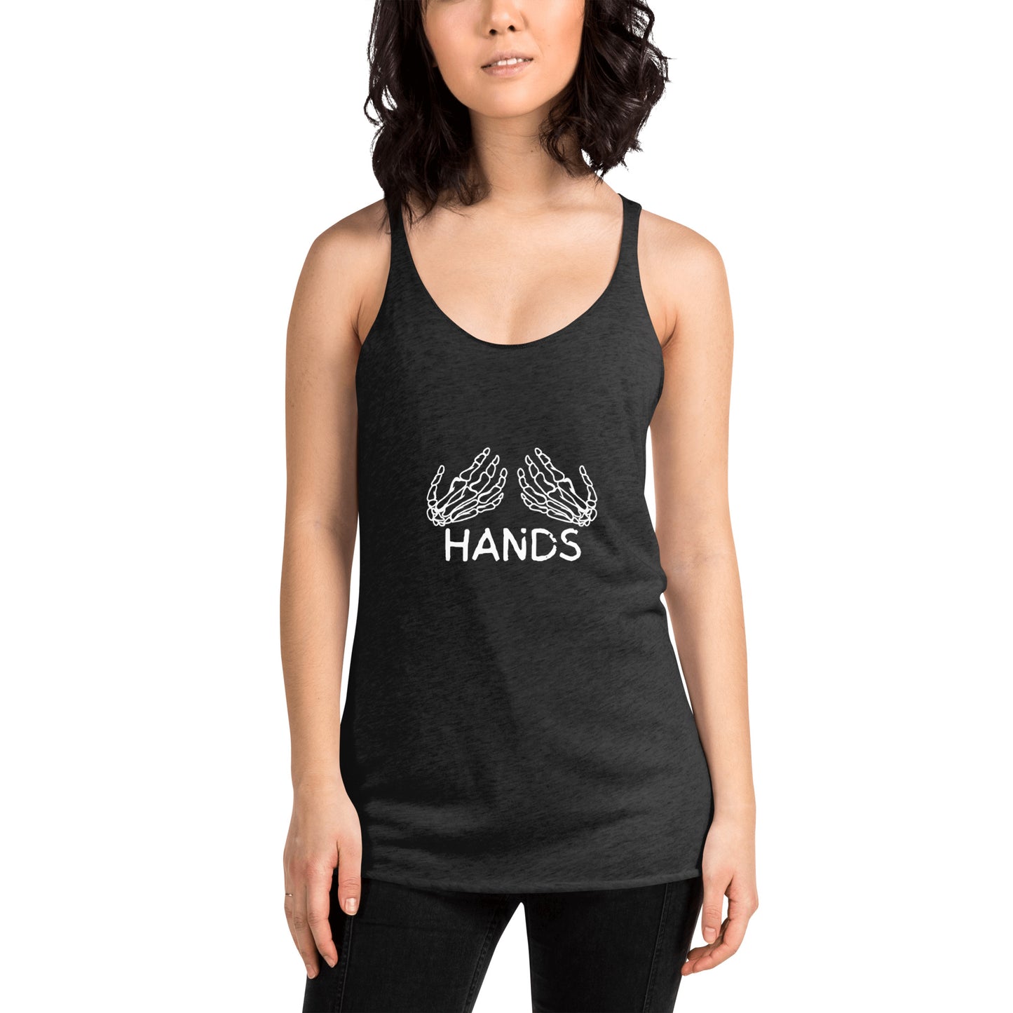 HANDS BLACK Women's Racerback Tank