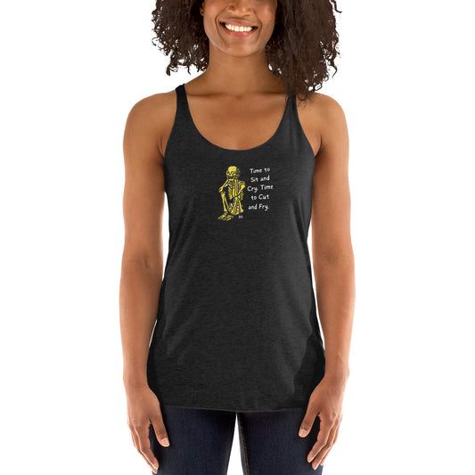 Time To Sit Black Women's Racerback Tank