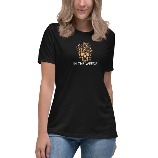 IN THE WEEDS 1 BLACK Women's Relaxed T-Shirt