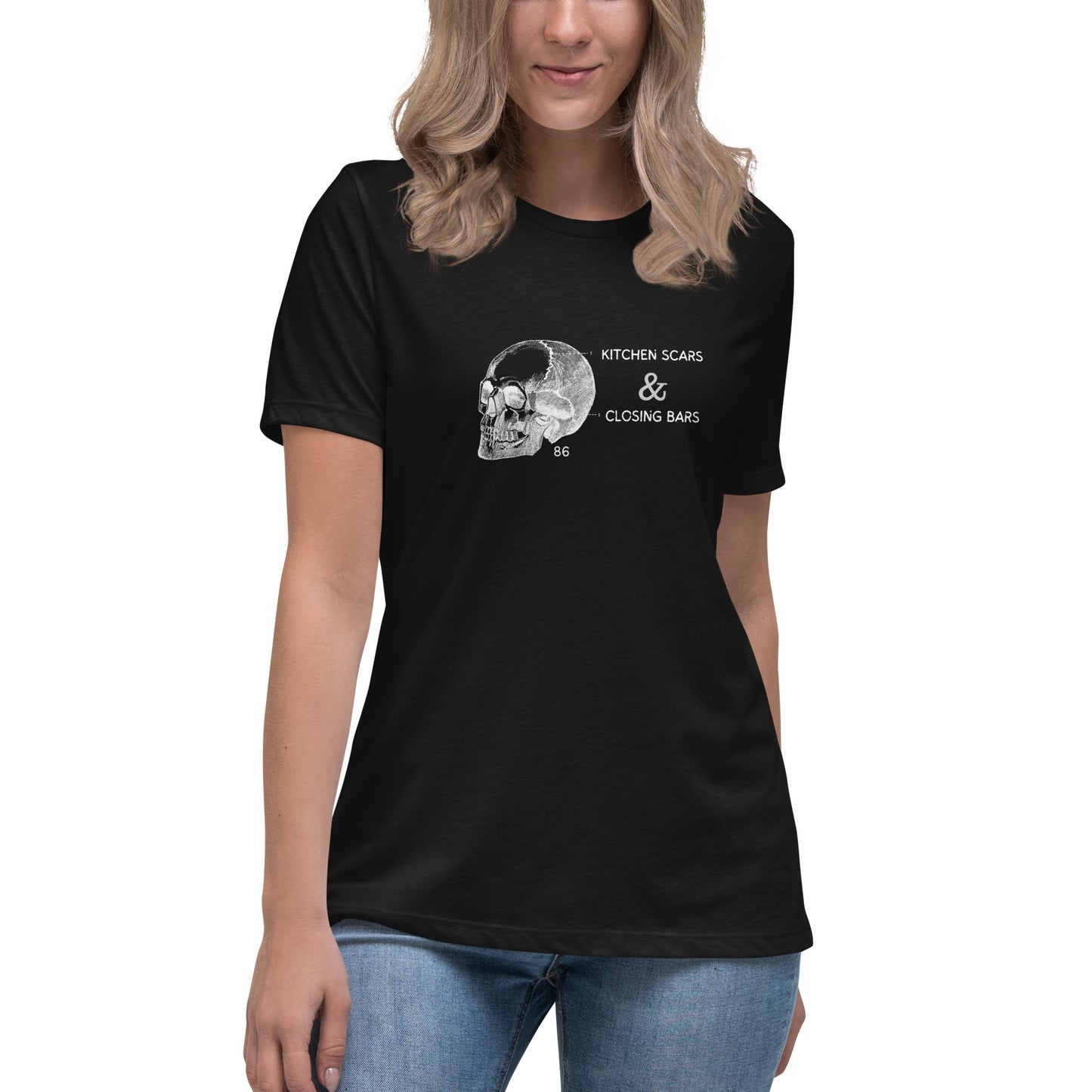 Kitchen Scars & Closing Bars BLACK Women's Relaxed T-Shirt