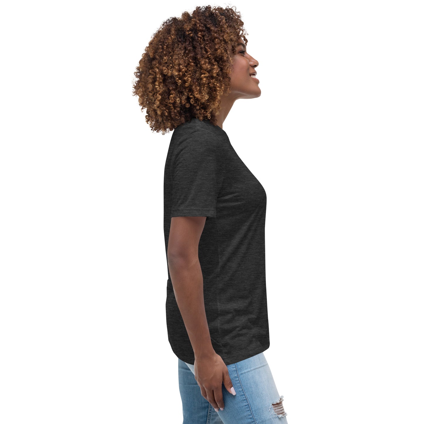 MAY I?  BLACK Women's Relaxed T-Shirt